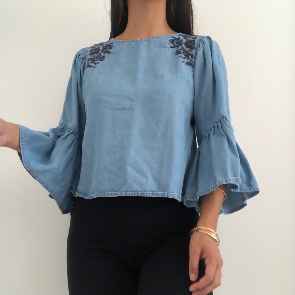 Hollister Bell Sleeve Top